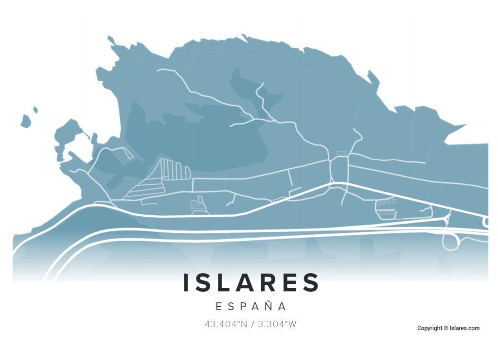 Mapa de Islares Copyright © Islares.com